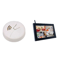 Wireless Smoke Detector With LCD Spy hidden cameras